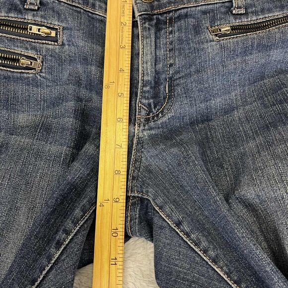 Old Navy The Diva Jeans Women 10 Skinny Mid Rise Stretch Zip Pocket Blue Denim - Picture 7 of 7